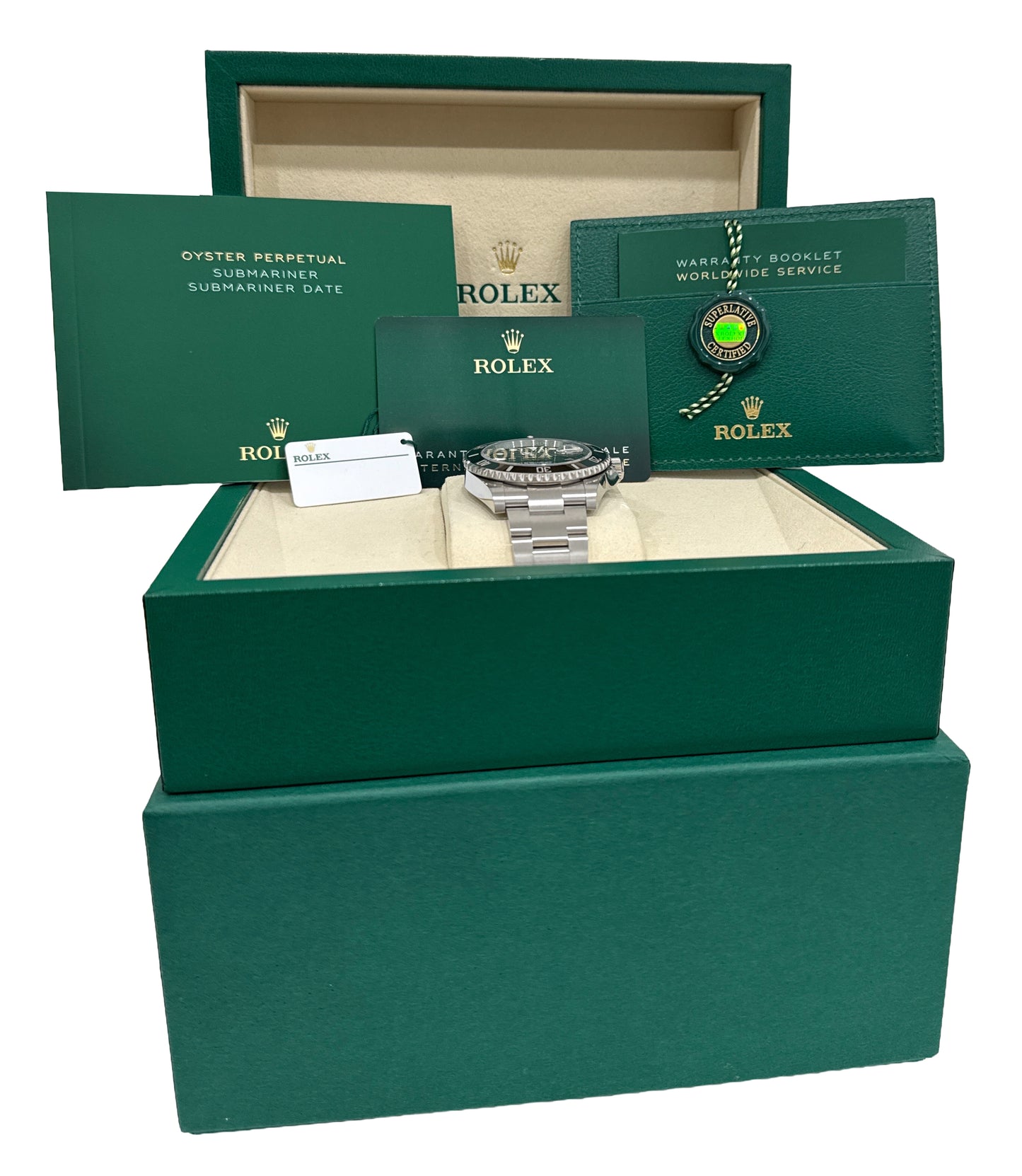 2025 PAPERS Rolex Submariner Date 41 BLACK Stainless Ceramic 41mm 126610 LN BOX