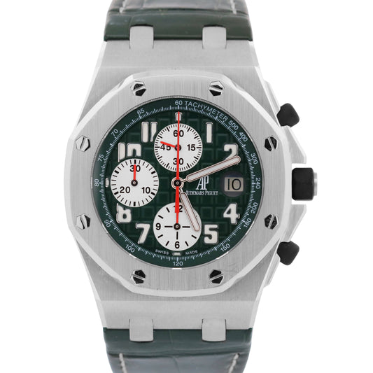 PAPERS Audemars Piguet Royal Oak Offshore MONTE NAPOLEONE GREEN 42mm 26075ST LTD
