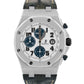 EXTRACTS Audemars Piguet Royal Oak Offshore WHITE Blue 26170ST.OO.D305CR.01 BOX