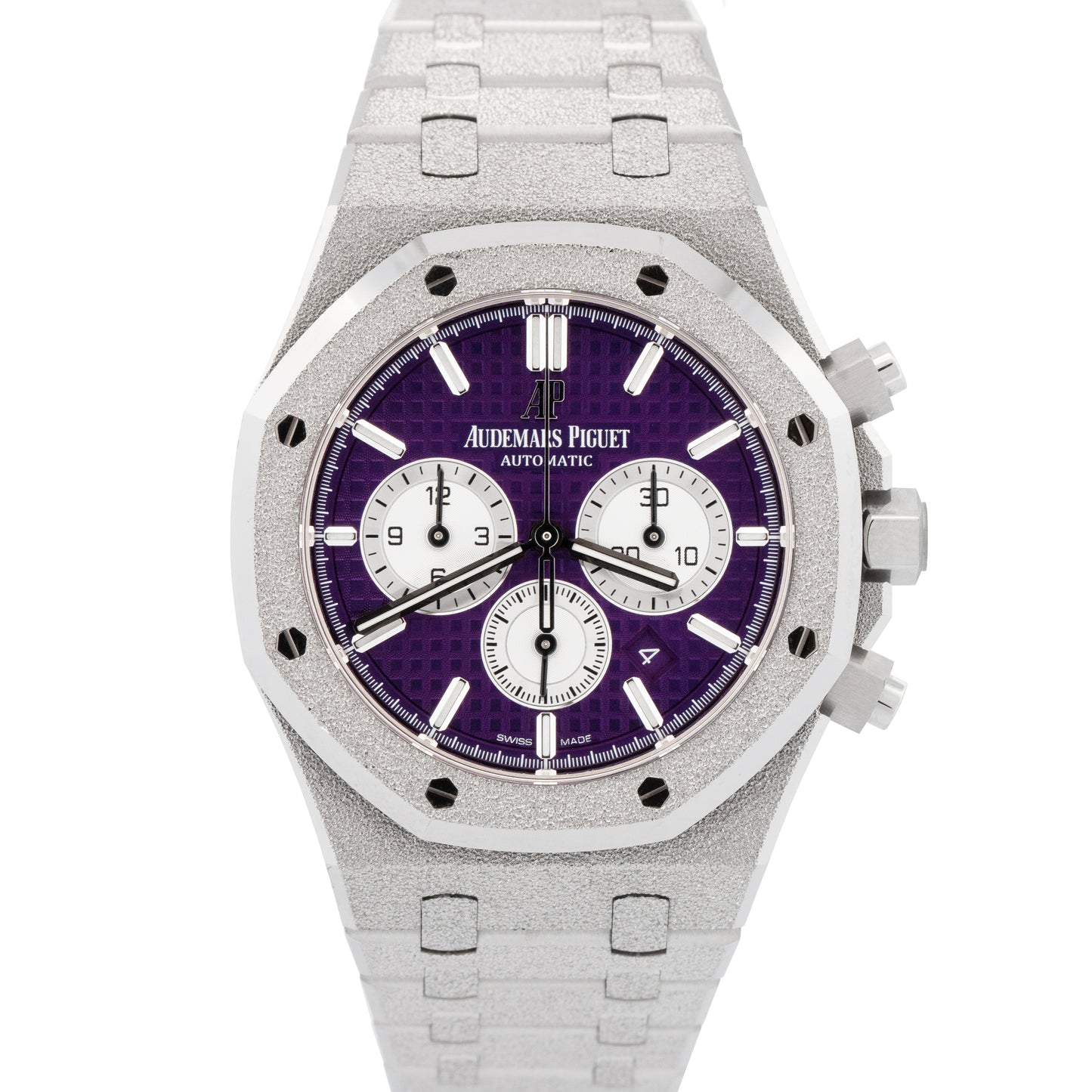 Audemars Piguet Royal Oak 41 Chrono FROSTED GOLD PURPLE 26331BC.GG.1224BC.01 B+P