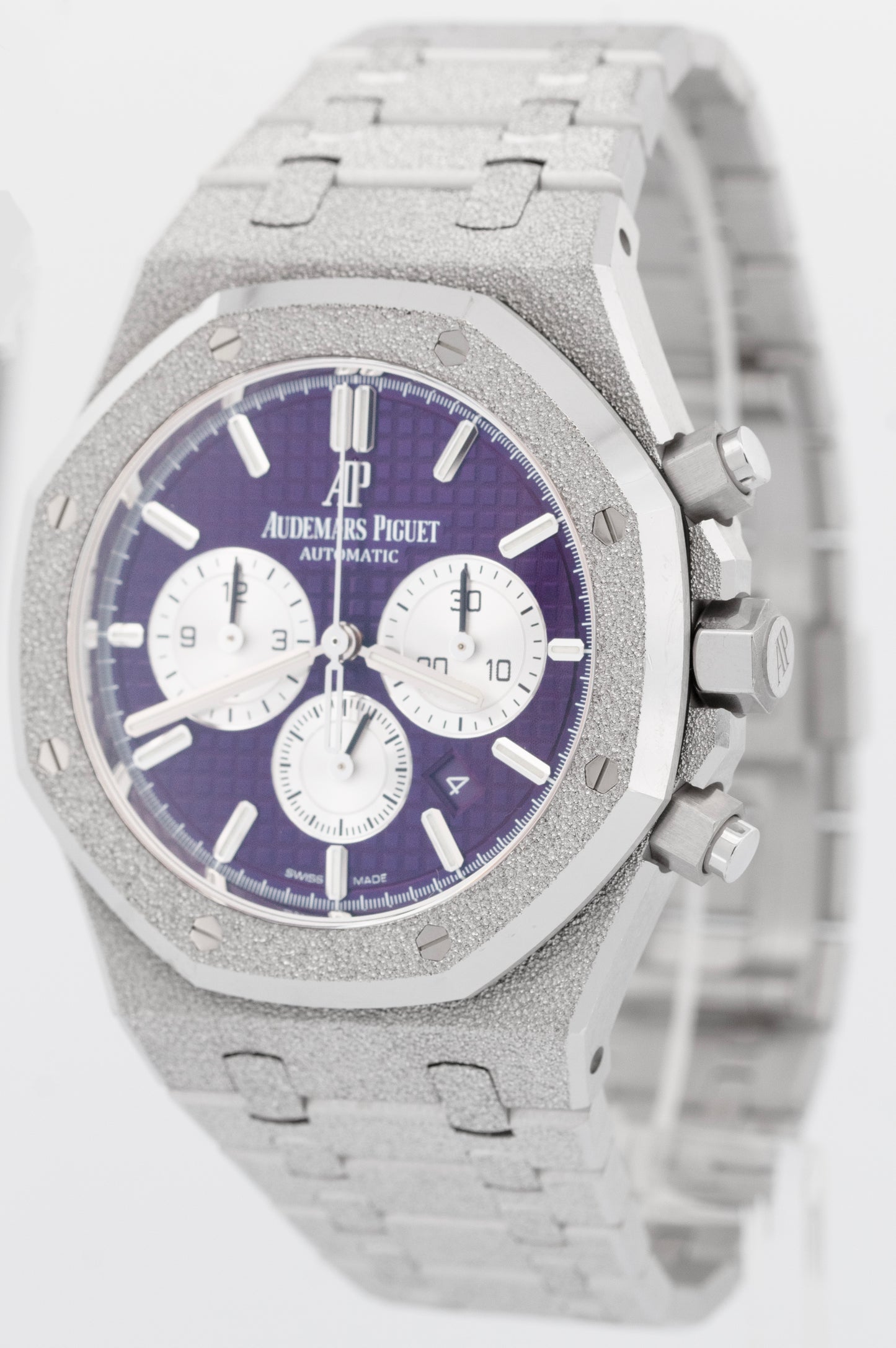 Audemars Piguet Royal Oak 41 Chrono FROSTED GOLD PURPLE 26331BC.GG.1224BC.01 B+P