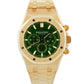 BRAND NEW Audemars Piguet Royal Oak Chronograph 41 GREEN Yellow Gold 26331BA B+P