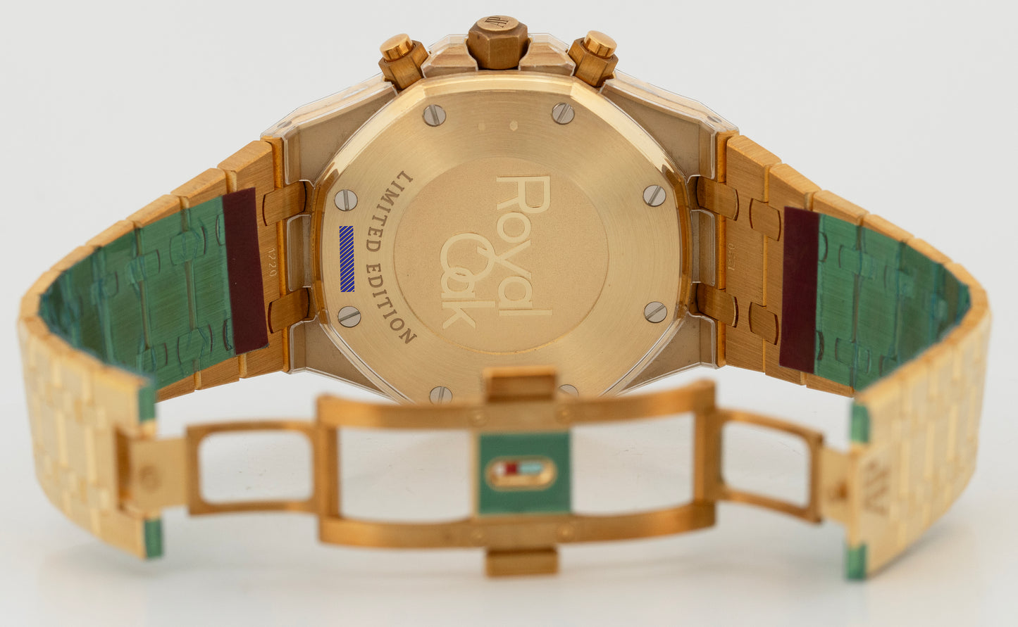 BRAND NEW Audemars Piguet Royal Oak Chronograph 41 GREEN Yellow Gold 26331BA B+P