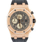 PAPERS Audemars Piguet Royal Oak Offshore RUTHENIUM Gray 18K 42mm 26470OR BOX