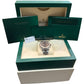 2021 PAPERS Rolex Yacht-Master RHODIUM 37mm Steel Grey Blue 268622 Watch BOX