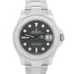 2019 PAPERS Rolex Yacht-Master RHODIUM Blue 37mm 950 Platinum Steel 268622 BOX