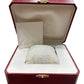 Cartier Santos 100 33mm IVORY Stainless Steel WHITE Rubber 2878 W20122U2 BOX