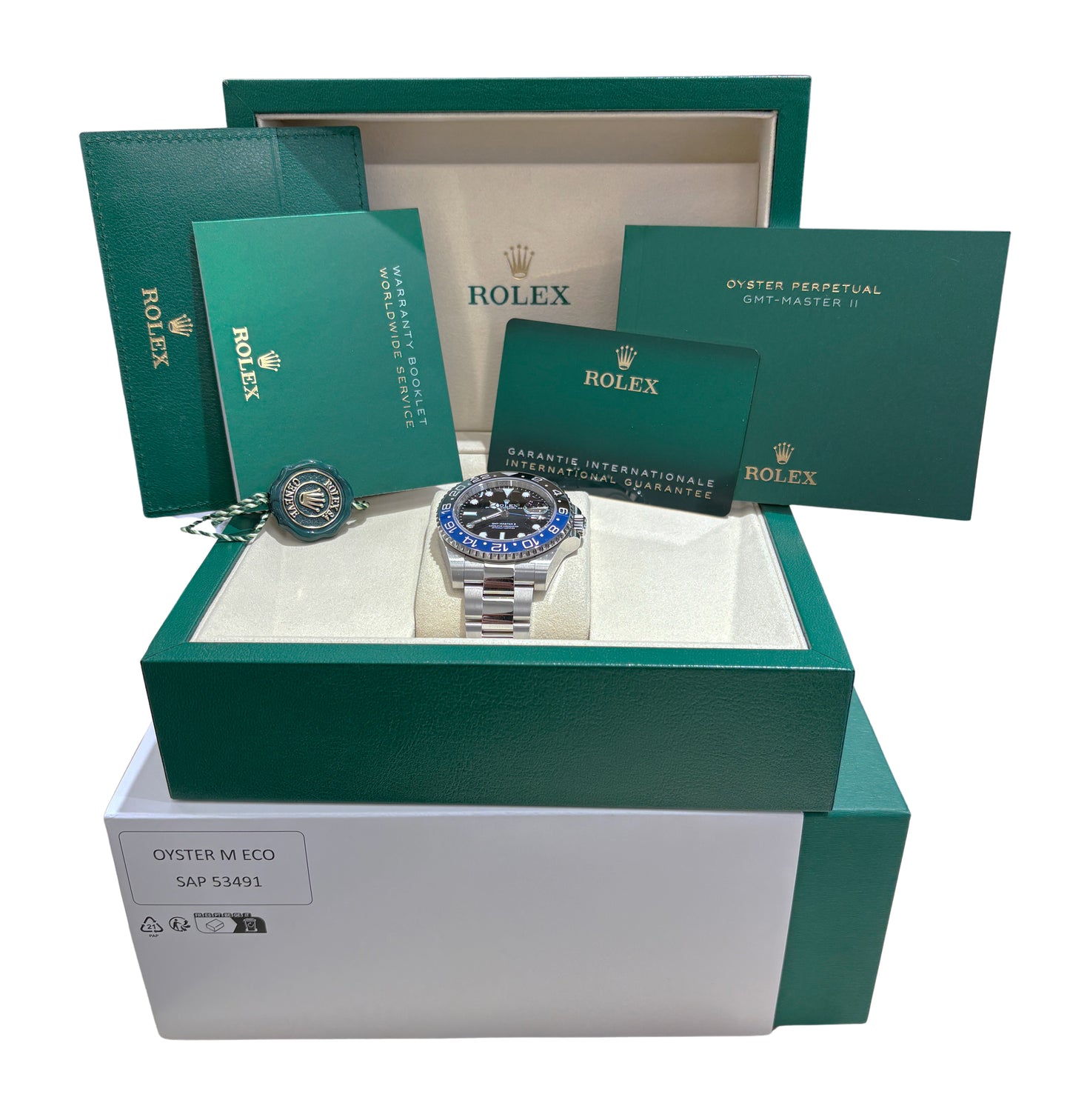 NEW DEC 2025 PAPERS Rolex GMT-Master II BATMAN Oyster 40mm 126710 BLNR Watch BOX