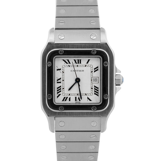 Cartier Santos Carrée 29mm AUTOMATIC Roman WHITE Stainless Steel 2960 Watch