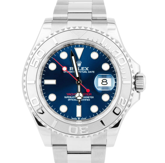 MINT 2021 NEW PAPERS Rolex Yacht-Master 40mm Blue Steel Oyster Watch 126622 B+P