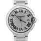 Cartier Ballon Bleu Stainless Steel PAVE DIAMOND Roman 42mm W69012Z4 3001 Watch
