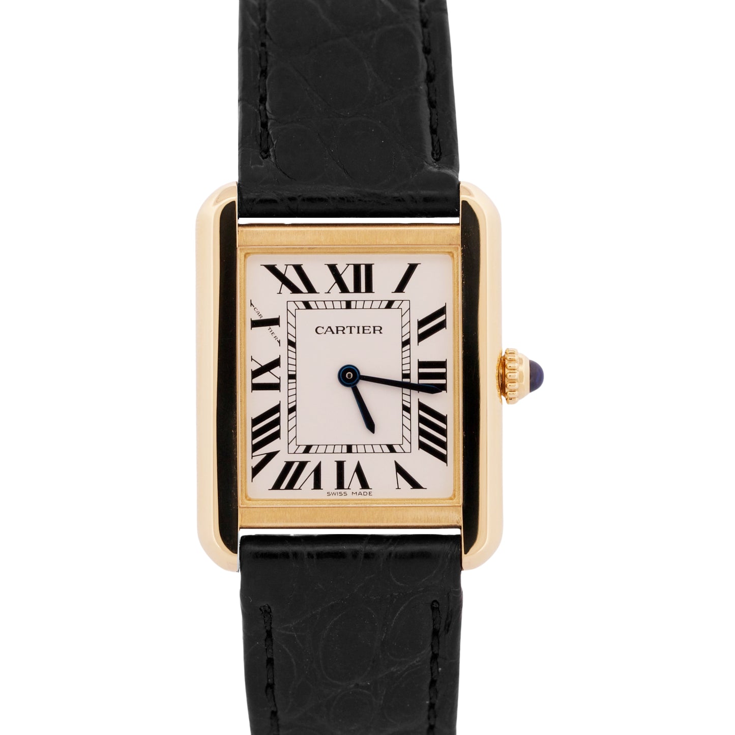 2020 PAPERS Cartier Lady Tank Solo 18K Gold SILVER Quartz 24mm 3168 W5200002 BOX