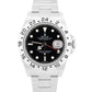 NOS STICKERED Rolex Explorer II 40mm 3186 BLACK Red Steel REHAUT 16570 Watch