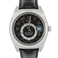 STICKERED Rolex Sky-Dweller BLACK ARABIC 18K White Gold Leather 42mm 326139 BOX