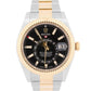 2019 PAPERS Rolex Sky-Dweller BLACK 18K Gold Stainless OYSTER 42mm 326933 BOX