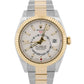 MINT PAPERS Rolex Sky-Dweller WHITE Two-Tone 18K Gold 42mm Oyster 326933 BOX