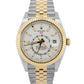 2023 PAPERS Rolex Sky-Dweller WHITE 18K Gold Stainless JUBILEE 42mm 326933 BOX
