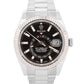2017 Rolex Sky-Dweller 326934 Black 42mm Stainless Oyster 18K Gold Box Papers