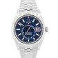 NEW PAPERS Rolex Sky-Dweller BLUE Steel JUBILEE Fluted 18K Gold 42mm 326934 BOX