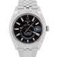 2022 PAPERS Rolex Sky-Dweller BLACK Steel 18K White Gold 42mm JUBILEE 326934 BOX