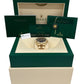 2022 PAPERS Rolex Sky-Dweller BLACK 18K Yellow Gold Fluted 42mm 326938 Watch BOX