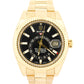 2019 PAPERS Rolex Sky-Dweller BLACK 18K Yellow Gold Fluted 42mm 326938 Watch BOX