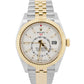 2024 PAPERS Rolex Sky-Dweller WHITE Two-Tone 18K Gold Steel JUBILEE 336933 BOX
