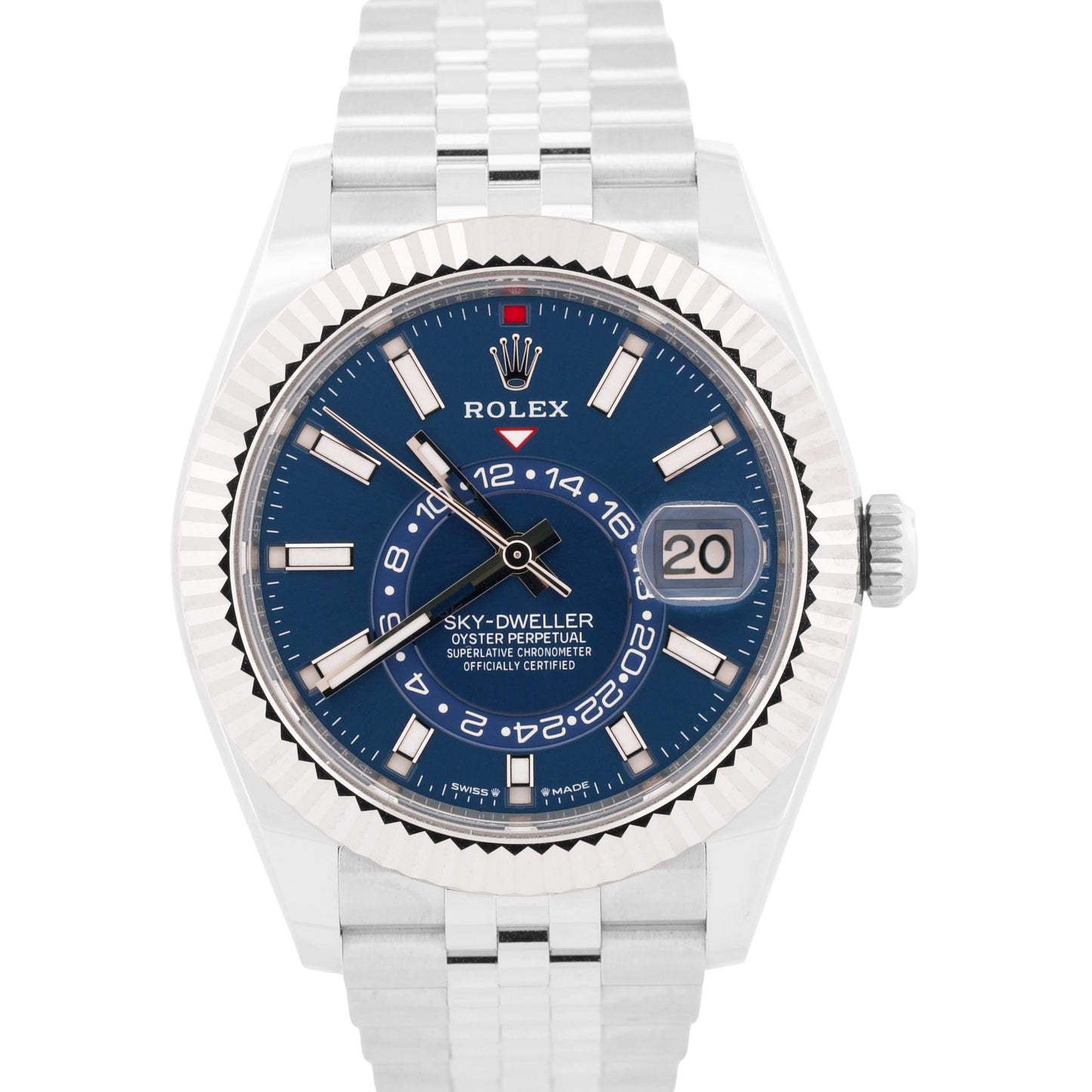 NEW JUNE 2026 PAPERS Rolex Sky-Dweller BLUE 42mm Steel 18K JUBILEE 336934 BOX