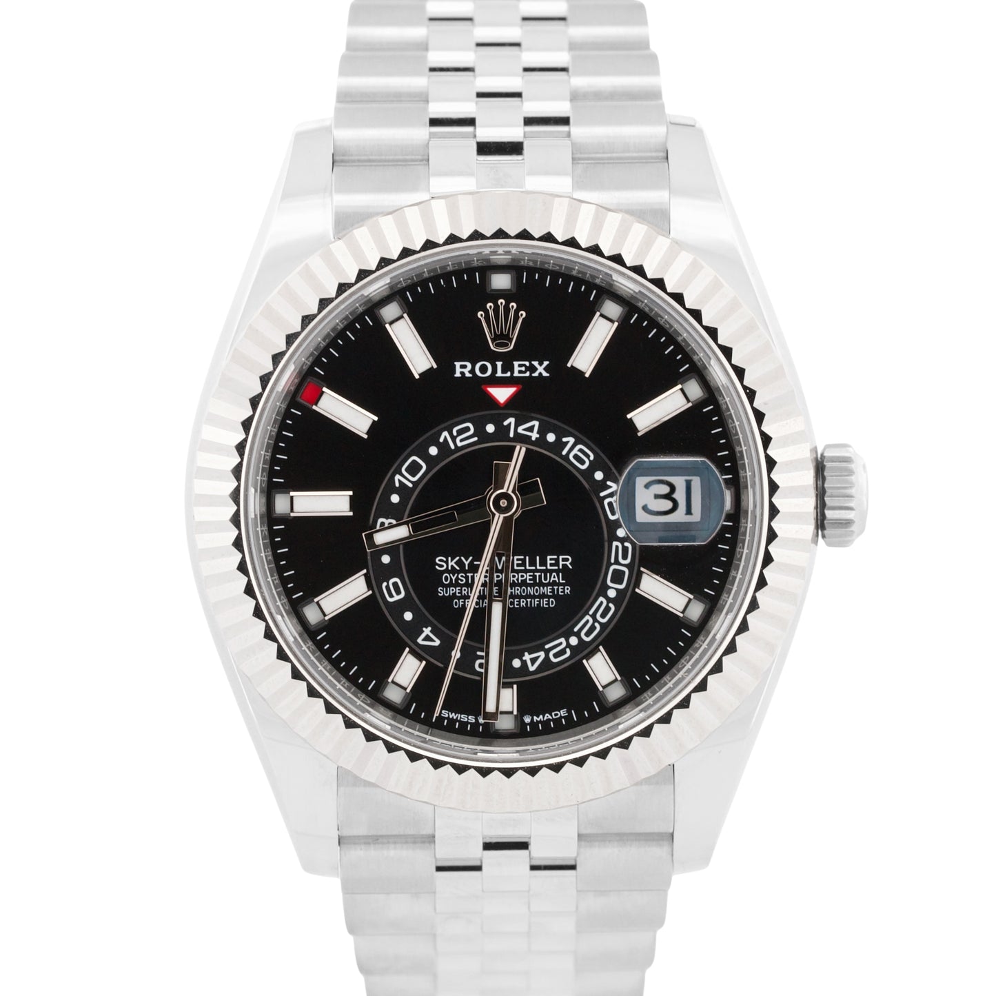 NEW 2026 PAPERS Rolex Sky-Dweller BLACK 42mm JUBILEE Steel 18K Gold 336934 BOX