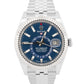 2025 PAPERS Rolex Sky-Dweller BLUE 42mm Steel 18K White Gold JUBILEE 336934 BOX