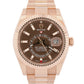 2025 Rolex Sky-Dweller Chocolate Brown 18K Gold Oyster 42mm 336935 Box Papers