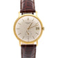 VINTAGE Patek Philippe Calatrava 36mm SILVER Automatic 18K Gold Leather 3445