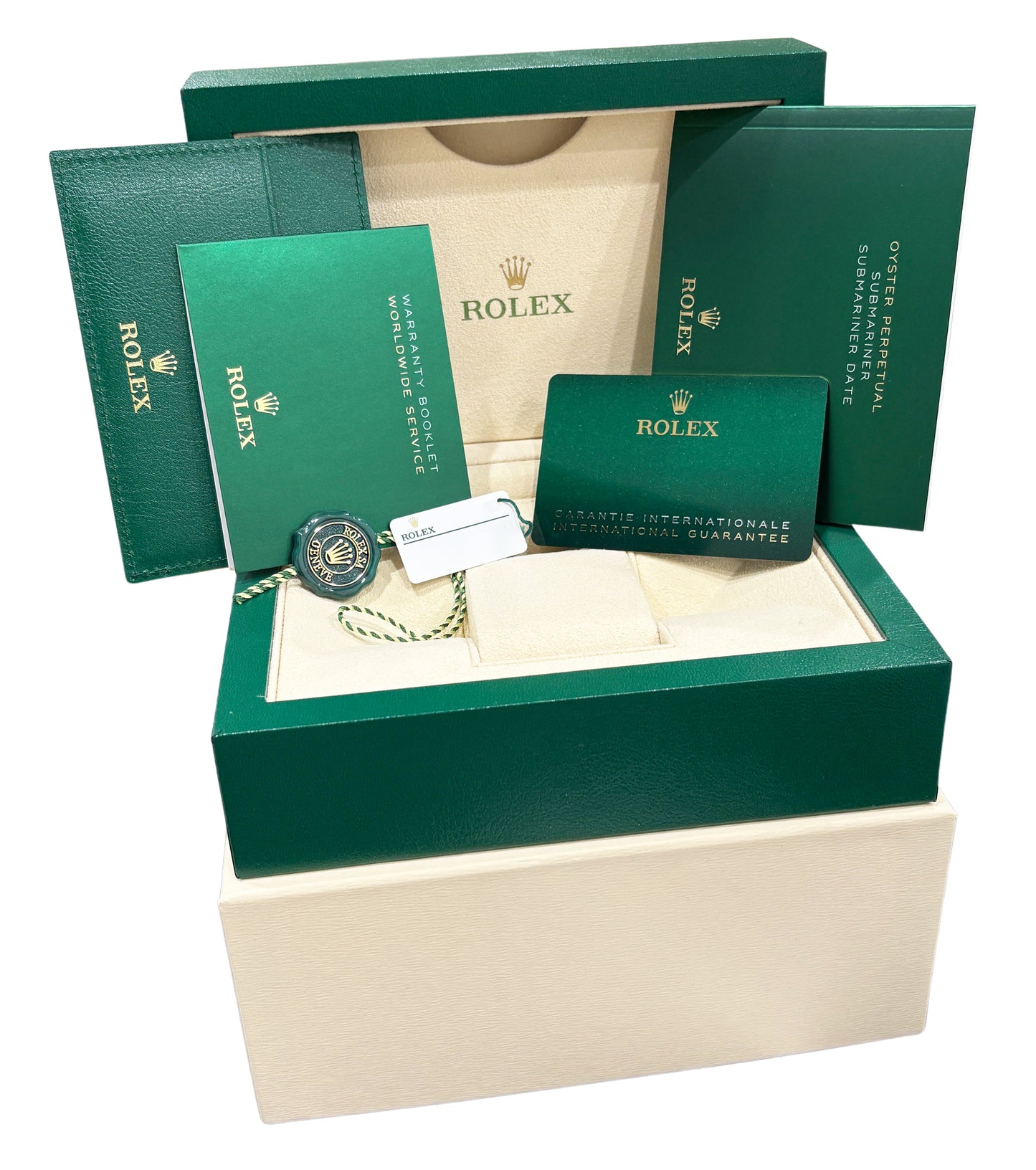 2023 PAPERS Rolex Submariner 41mm Ceramic No-Date Black Steel 124060 Watch BOX
