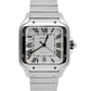 2022 PAPERS Cartier Santos 39.8mm WHITE ROMAN Stainless Steel 4072 WSSA0018 BOX