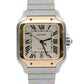 2023 Cartier Santos 4072 W2SA0009 Silver White 18K Gold Steel 39.8mm Box Papers