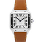 2026 SERVICE Cartier Santos Mid-Size PAPERS 35mm Steel Leather WSSA0029 4075 BOX