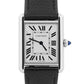 Cartier Tank Must Large SILVER Leather Quartz 25.5mm Steel WSTA0041 Watch 4323