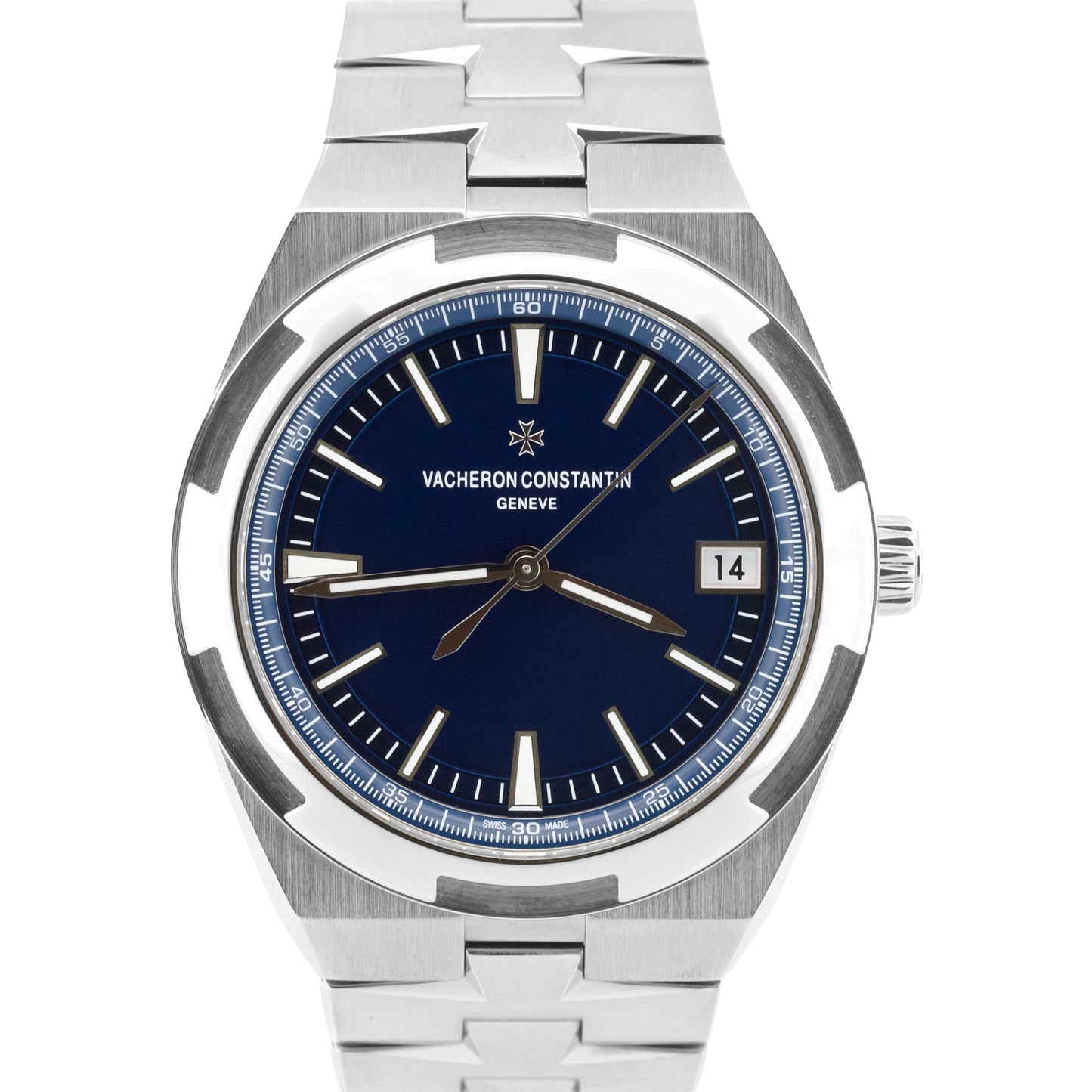 PAPERS Vacheron Constantin Overseas BLUE 41mm Stainless Steel 4500V Watch BOX