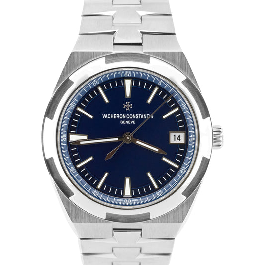 PAPERS Vacheron Constantin Overseas BLUE 41mm Stainless Steel 4500V Watch BOX