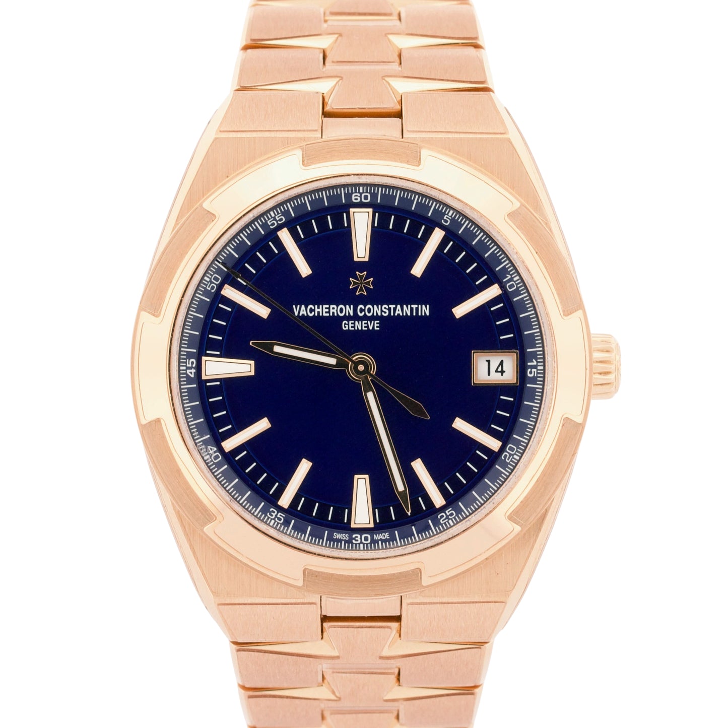 2025 Vacheron Constantin Overseas 4520V/210R-B705 Blue 41mm 18K Gold Box Papers