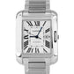 Cartier Tank Anglaise LARGE Silver 30mm Steel Automatic Watch 3511 / W5310009