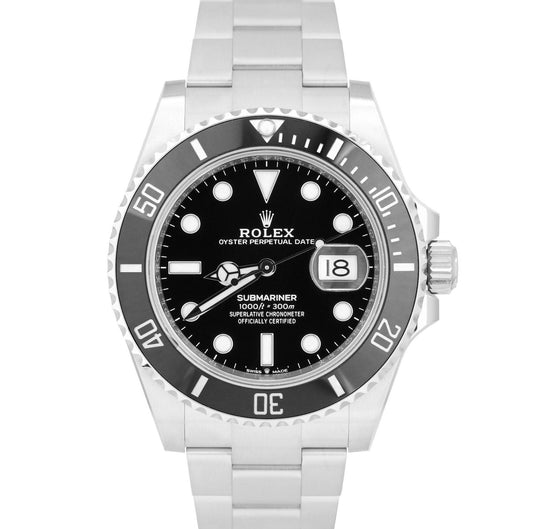 NEW JUNE 2023 Rolex Submariner 41 Date Stainless Black Ceramic Watch 126610 LN