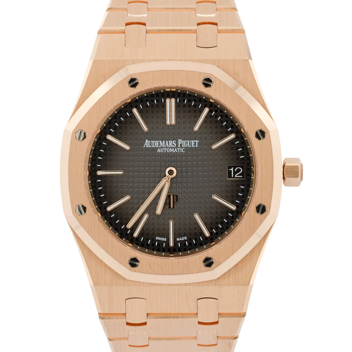 Audemars Piguet Royal Oak 16202OR 18K Rose Gold Ombre Extra Thin 39mm Box Papers