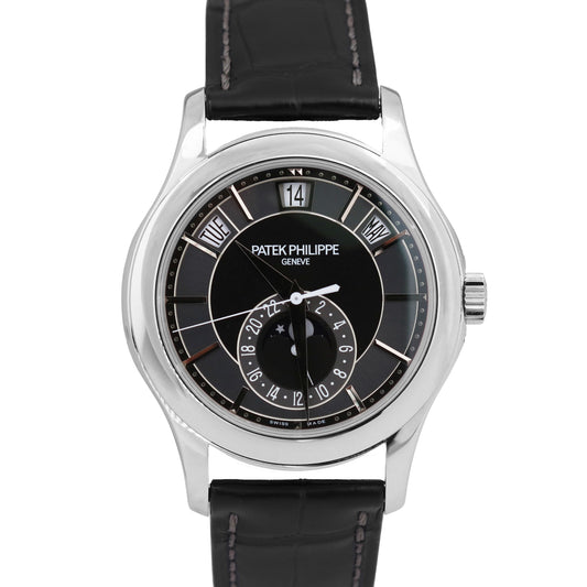 Patek Philippe Annual Calendar PP SEAL White Gold Black GRAY 40mm 5205G Watch