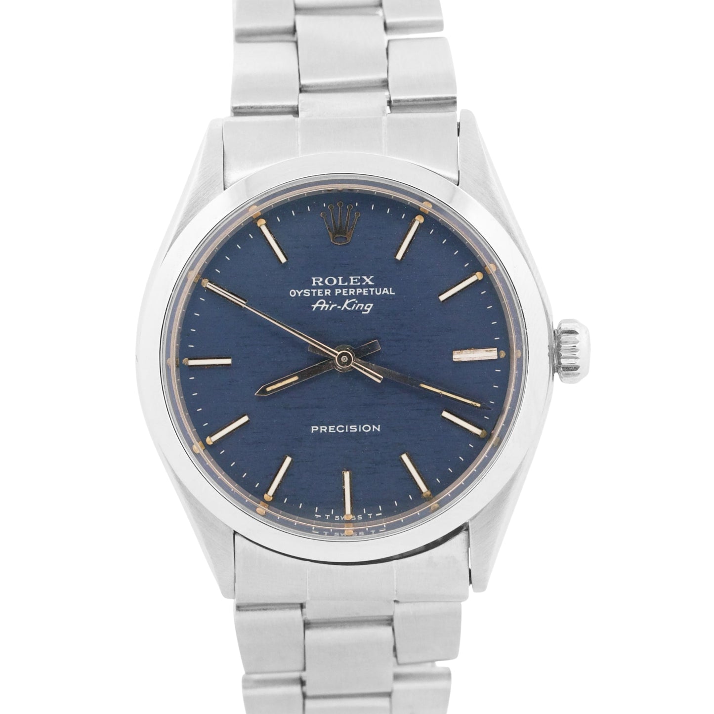 1971 Rolex Oyster Perpetual Air-King BLUE Stainless Steel OYSTER 34mm 5500 Watch