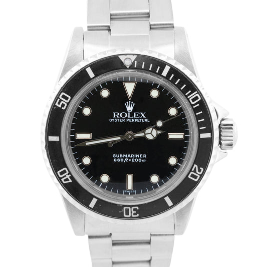 VINTAGE 1975 Rolex Submariner BLACK 40mm Stainless Steel Oyster Automatic 5513