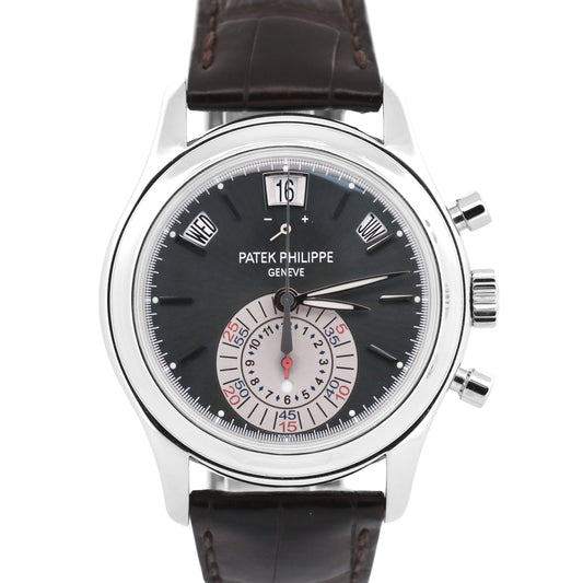 Patek Philippe Annual Calendar Chronograph RHODIUM Gray 40mm Platinum 5960P