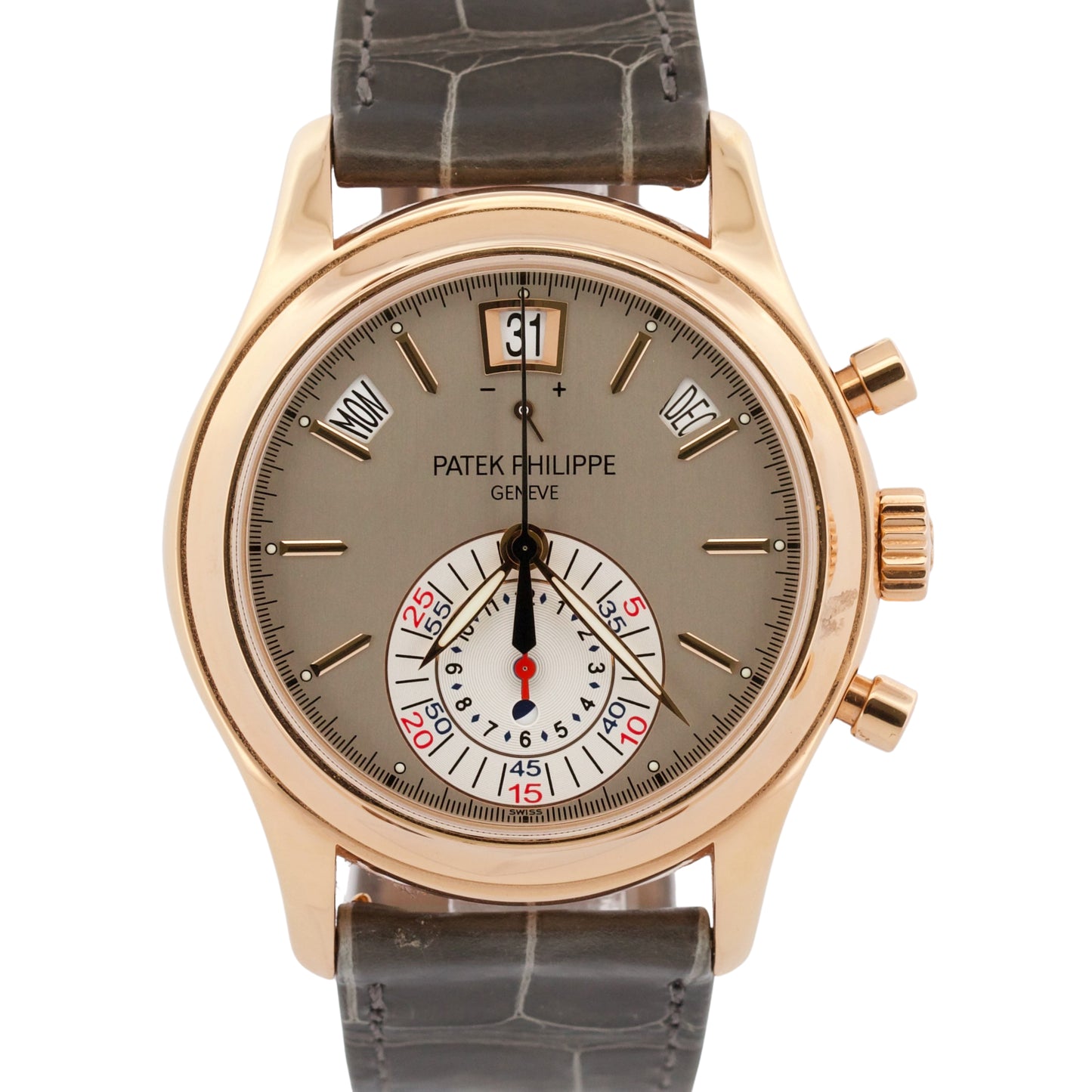 2026 SERVICE PAPERS Patek Philippe Annual Calendar GRAY 40mm 18K Gold 5960R BOX