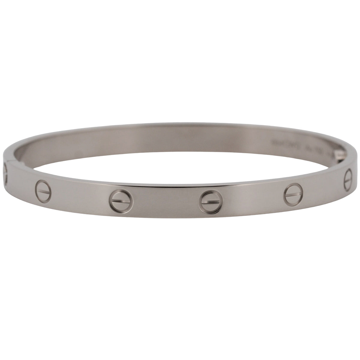 2025 Cartier Love Bracelet Size 19 18K White Gold Box Papers