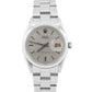 VINTAGE 1966 Rolex Oysterdate Precision SILVER Stainless Steel PATINA 34mm 6694
